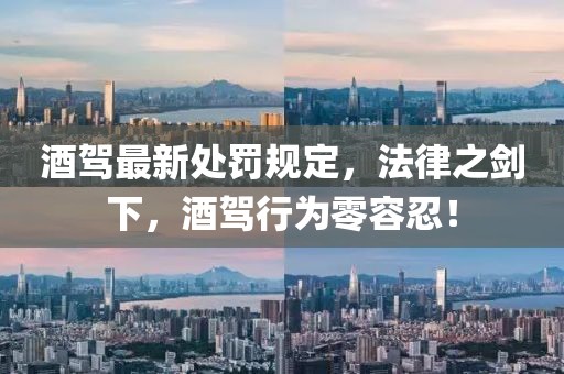 酒駕最新處罰規(guī)定，法律之劍下，酒駕行為零容忍！