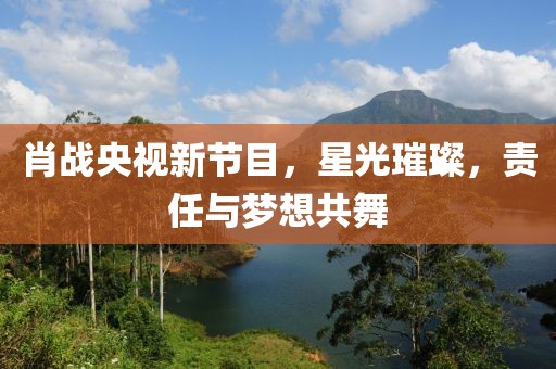 肖戰(zhàn)央視新節(jié)目，星光璀璨，責(zé)任與夢(mèng)想共舞