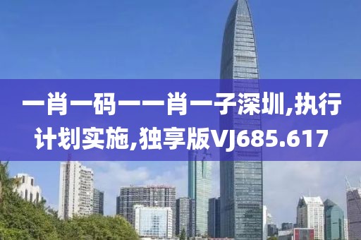 一肖一碼一一肖一子深圳,執(zhí)行計劃實施,獨享版VJ685.617