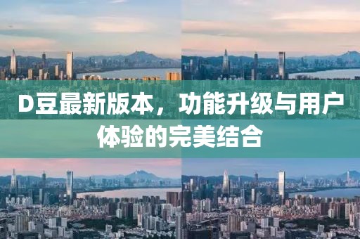 D豆最新版本，功能升級與用戶體驗的完美結合