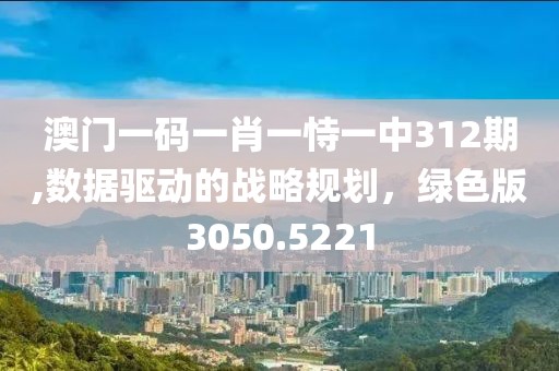 澳門一碼一肖一恃一中312期,數(shù)據(jù)驅(qū)動(dòng)的戰(zhàn)略規(guī)劃，綠色版3050.5221