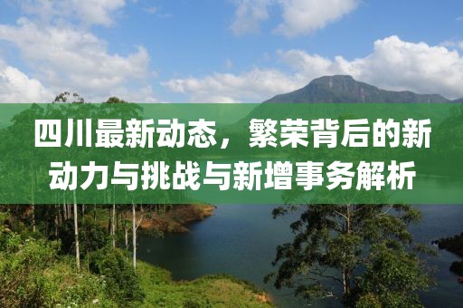 四川最新動(dòng)態(tài)，繁榮背后的新動(dòng)力與挑戰(zhàn)與新增事務(wù)解析