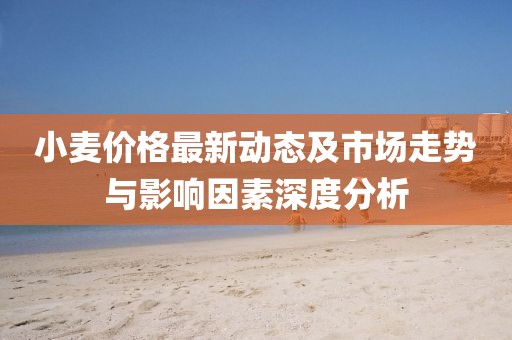 小麥價(jià)格最新動態(tài)及市場走勢與影響因素深度分析