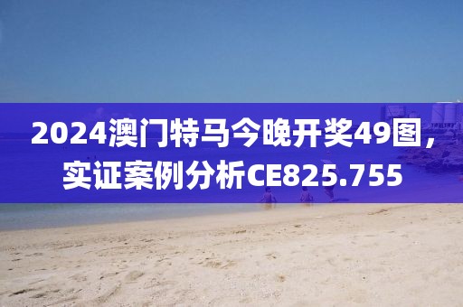 2024澳門特馬今晚開獎49圖，實證案例分析CE825.755