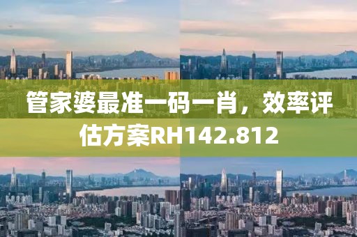 管家婆最準(zhǔn)一碼一肖，效率評估方案RH142.812