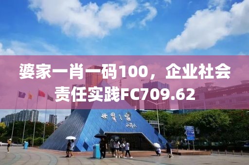 婆家一肖一碼100，企業(yè)社會(huì)責(zé)任實(shí)踐FC709.62