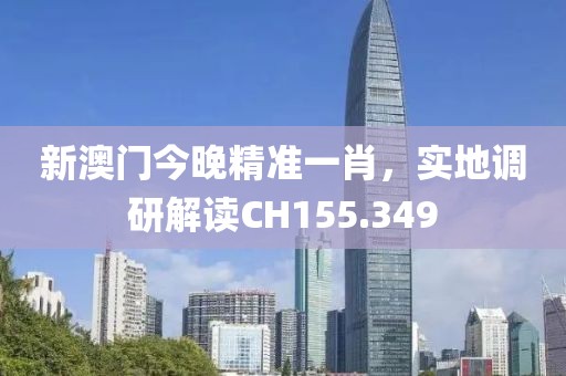 新澳門今晚精準(zhǔn)一肖，實(shí)地調(diào)研解讀CH155.349