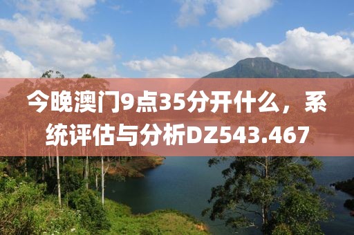 今晚澳門9點(diǎn)35分開什么，系統(tǒng)評(píng)估與分析DZ543.467