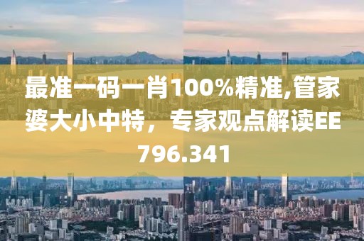 最準(zhǔn)一碼一肖100%精準(zhǔn),管家婆大小中特，專家觀點(diǎn)解讀EE796.341