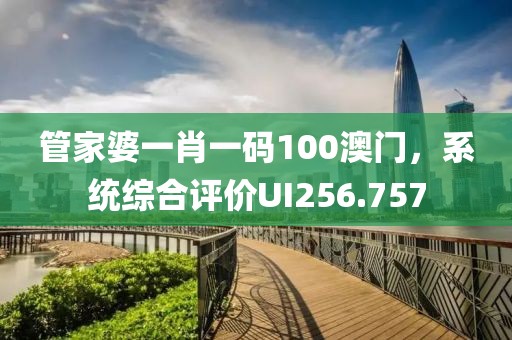 管家婆一肖一碼100澳門，系統(tǒng)綜合評價UI256.757