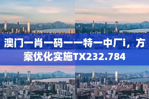 澳門一肖一碼一一特一中廠i，方案優(yōu)化實(shí)施TX232.784