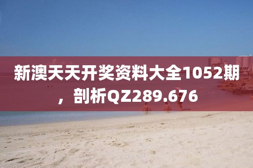 新澳天天開(kāi)獎(jiǎng)資料大全1052期，剖析QZ289.676