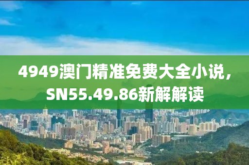 4949澳門精準(zhǔn)免費大全小說，SN55.49.86新解解讀