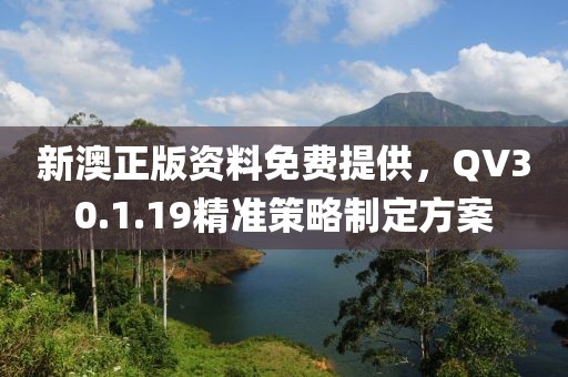 新澳正版資料免費(fèi)提供，QV30.1.19精準(zhǔn)策略制定方案