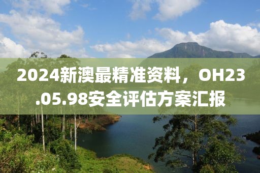 2024新澳最精準(zhǔn)資料，OH23.05.98安全評估方案匯報