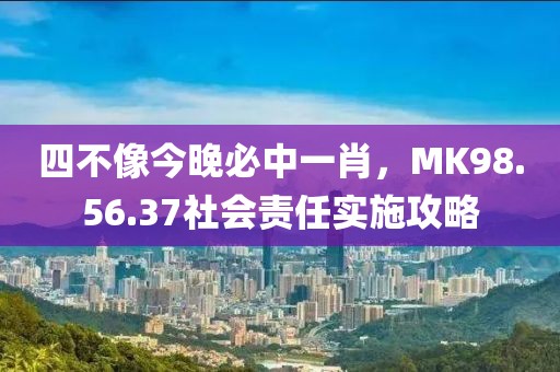 四不像今晚必中一肖，MK98.56.37社會(huì)責(zé)任實(shí)施攻略