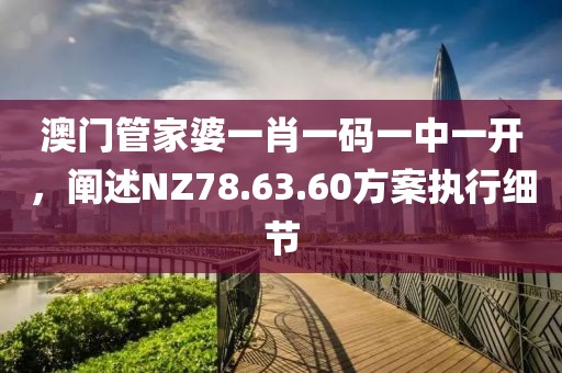 澳門管家婆一肖一碼一中一開，闡述NZ78.63.60方案執(zhí)行細(xì)節(jié)