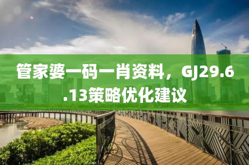 管家婆一碼一肖資料，GJ29.6.13策略優(yōu)化建議