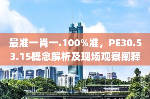 最準(zhǔn)一肖一.100%準(zhǔn)，PE30.53.15概念解析及現(xiàn)場(chǎng)觀察闡釋