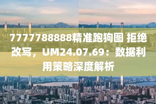 7777788888精準跑狗圖 拒絕改寫，UM24.07.69：數(shù)據(jù)利用策略深度解析