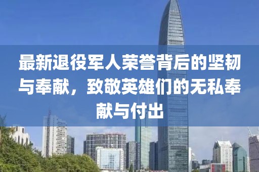 最新退役軍人榮譽(yù)背后的堅(jiān)韌與奉獻(xiàn)，致敬英雄們的無私奉獻(xiàn)與付出