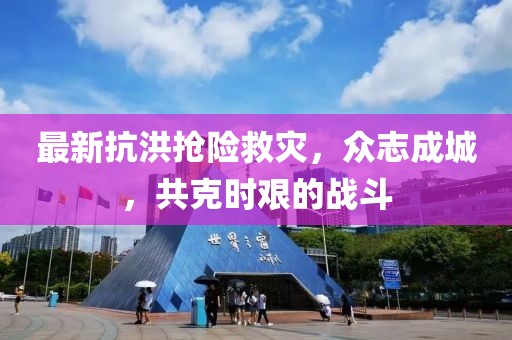 最新抗洪搶險救災，眾志成城，共克時艱的戰(zhàn)斗