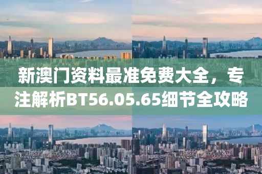 新澳門資料最準免費大全，專注解析BT56.05.65細節(jié)全攻略