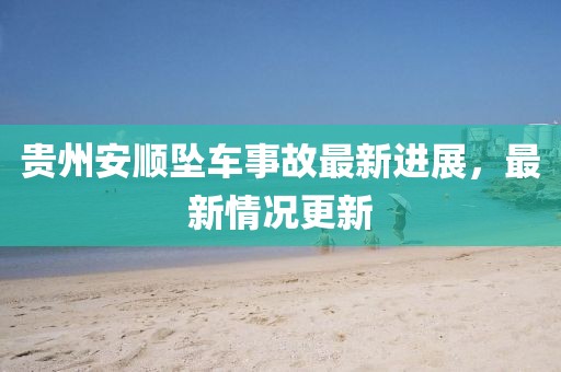貴州安順墜車事故最新進展，最新情況更新