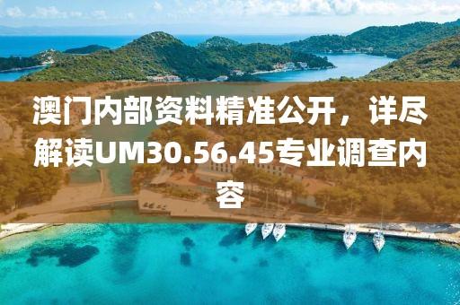 澳門內(nèi)部資料精準公開，詳盡解讀UM30.56.45專業(yè)調(diào)查內(nèi)容